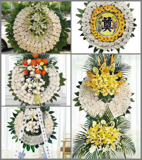 福建福州福清市龙田镇北庄村花圈速递